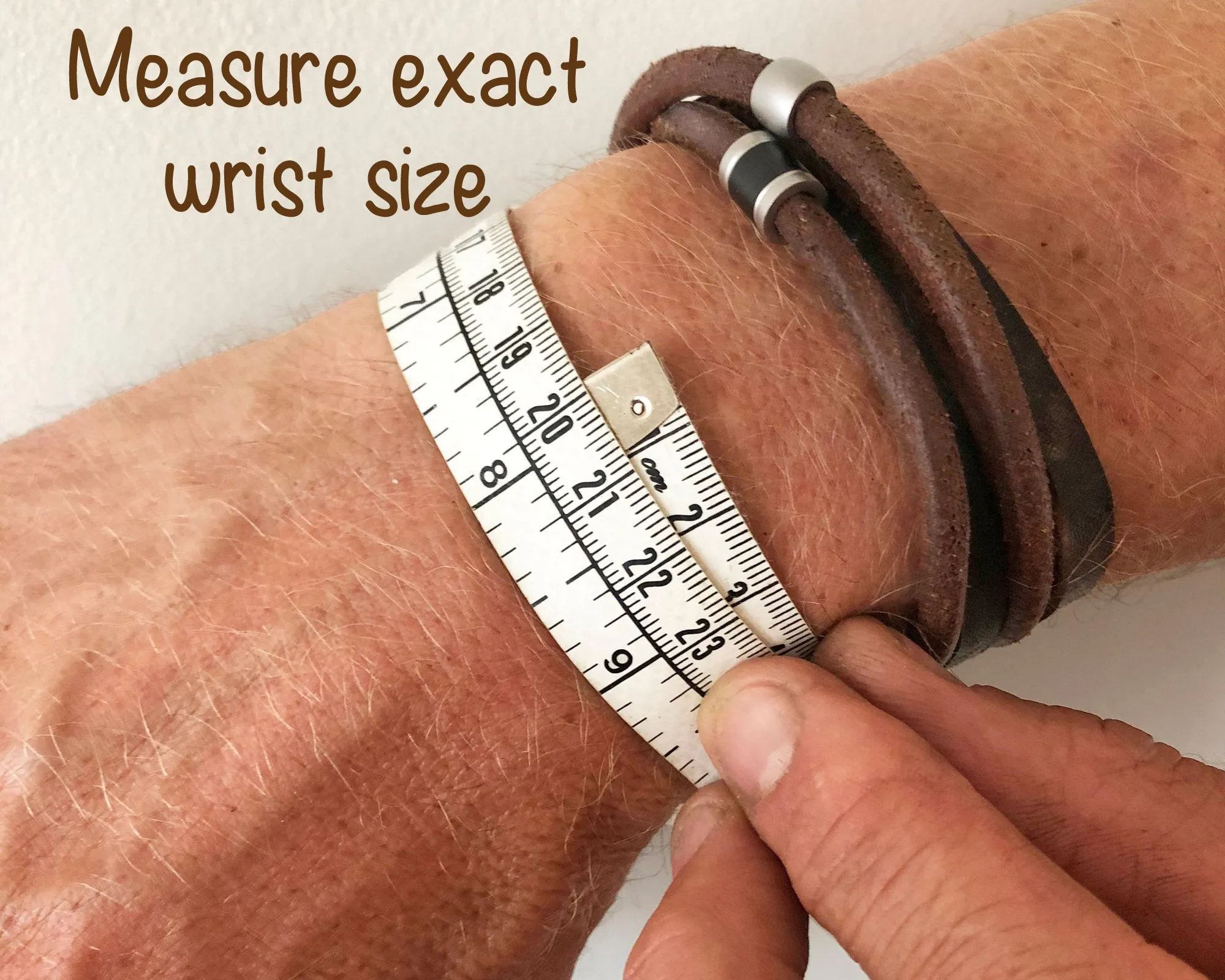 Black Multi cord 2mm Leather urn Bracelet