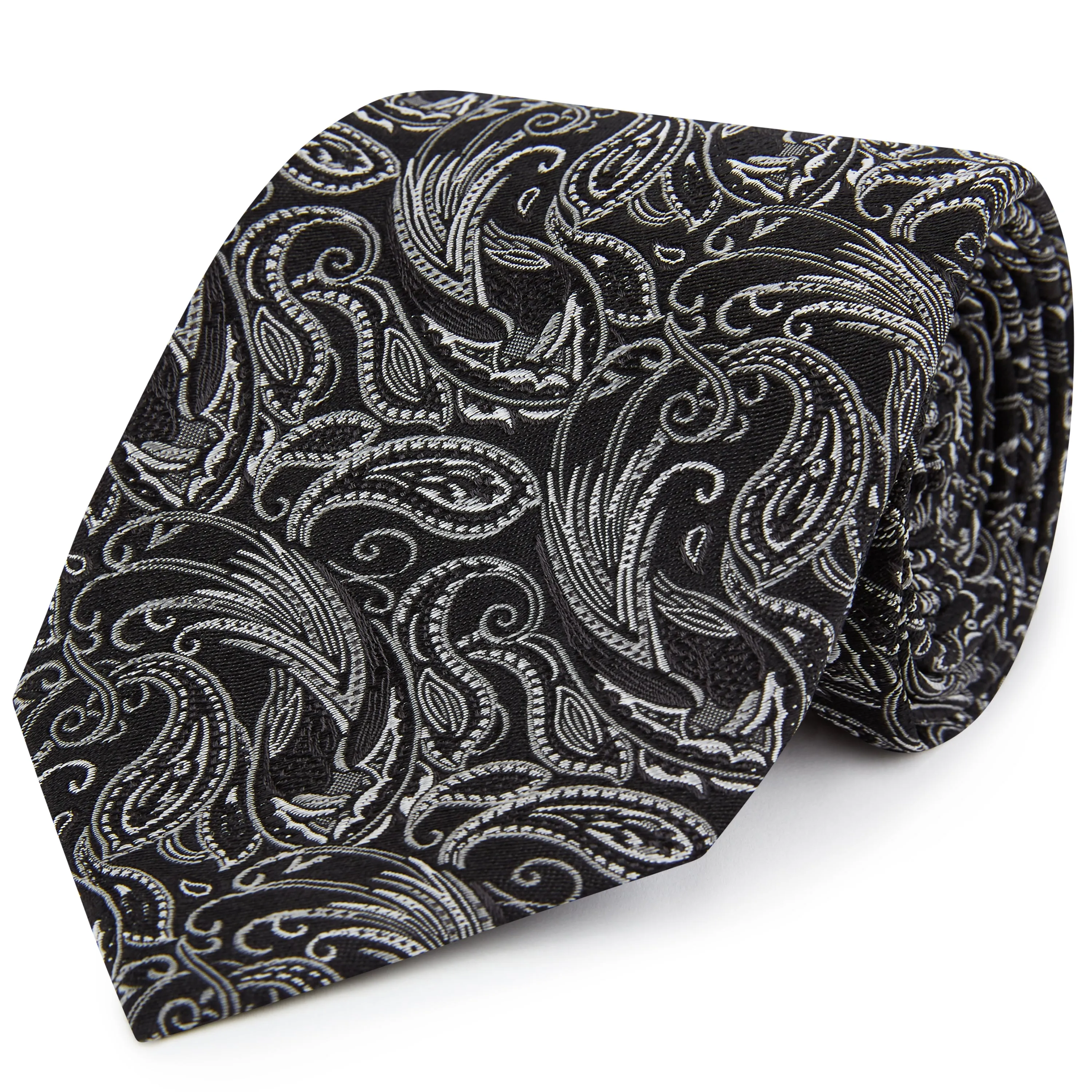 Black Pheasant Woven Silk Tie