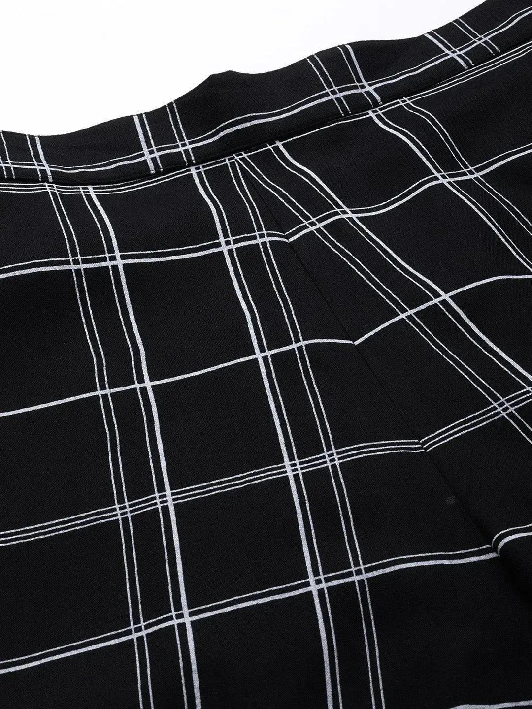 Black Printed Cotton Night Suit