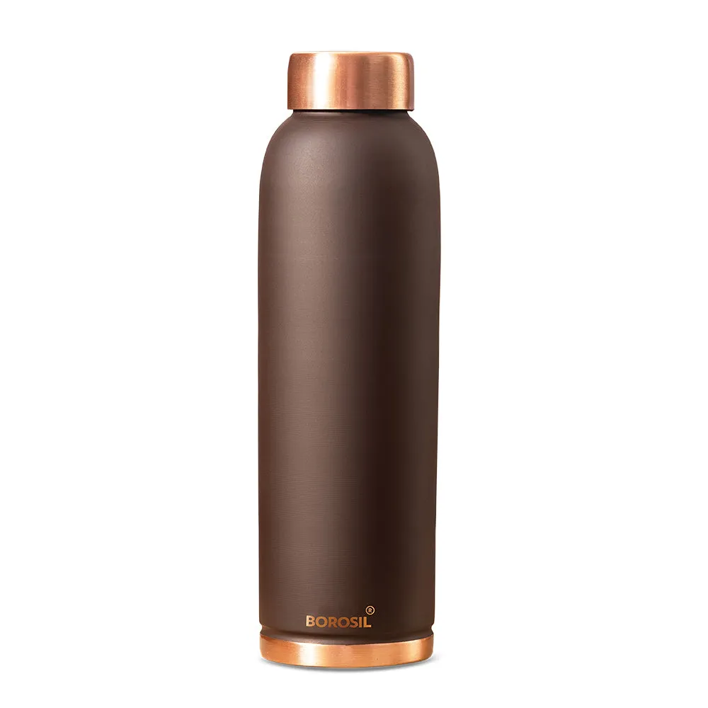 Borosil Eco Copper Bottle, Brown - Personalise