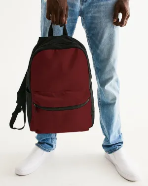 Dark Red Canvas Backpack | Dark Pure Red | C0M100Y100K80