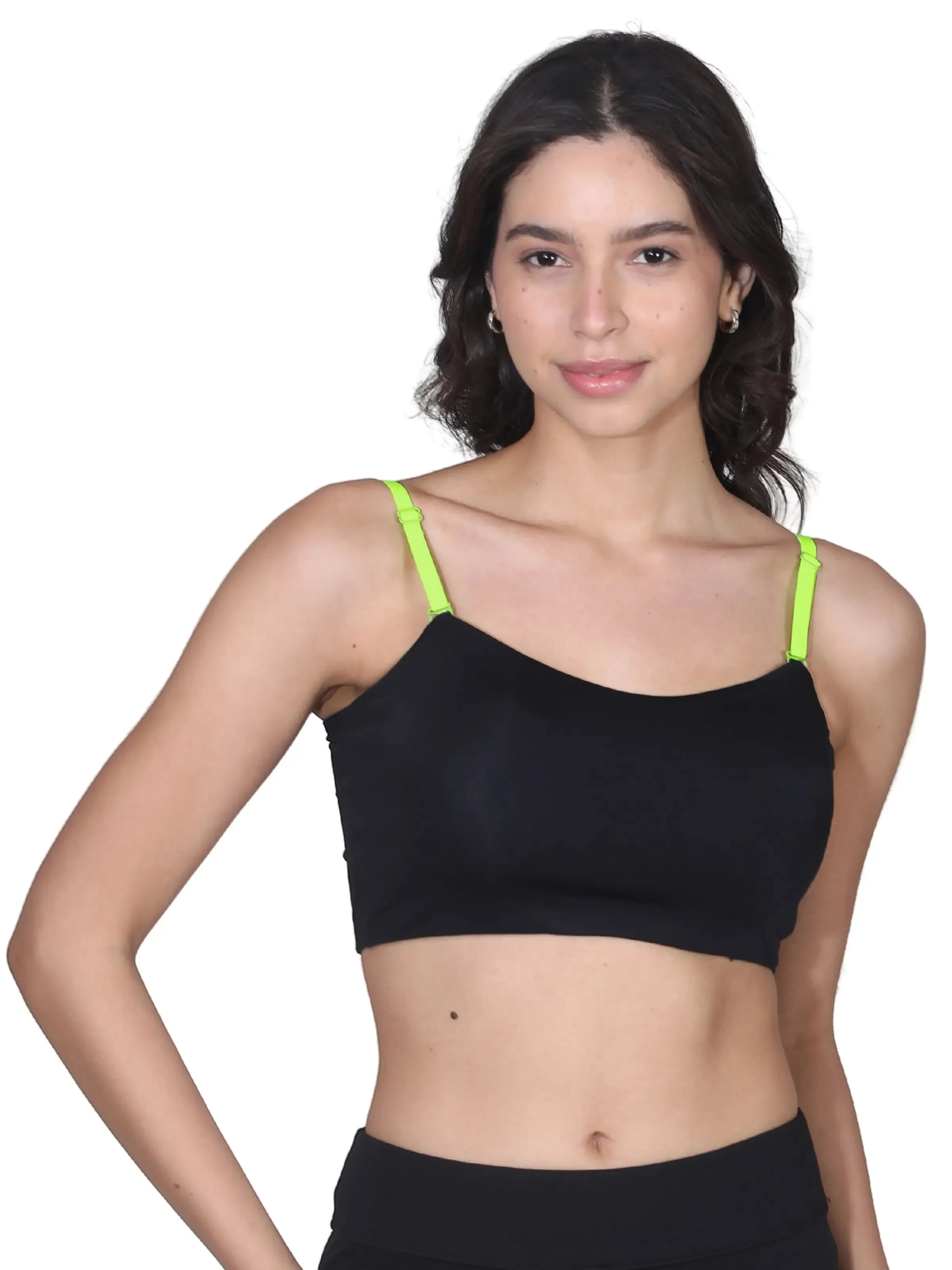 D'chica Cotton Strapless Tube Bra for Women | Bandeau Bra with Removable Pads |Skin Tube Top with Adjustable Nylon Elastane Straps - Pack of 3
