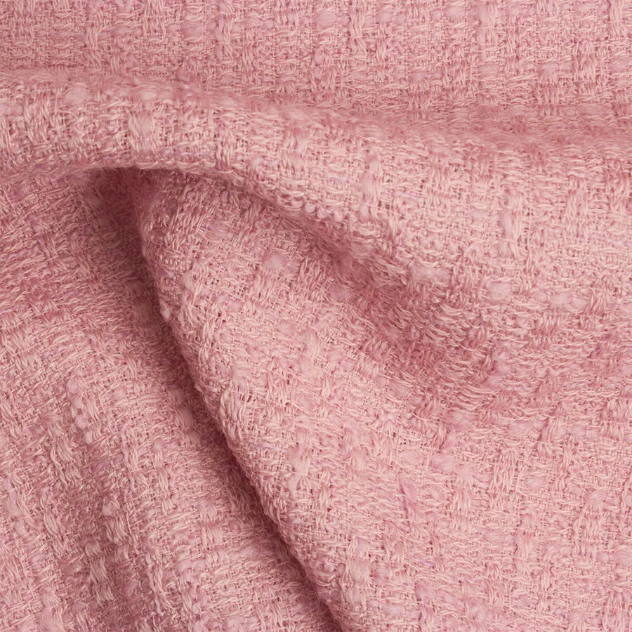 Dusty Pink Pure Wool Bouclé