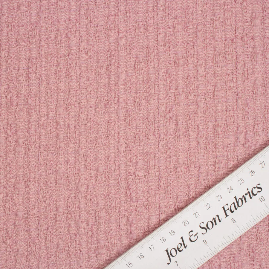 Dusty Pink Pure Wool Bouclé
