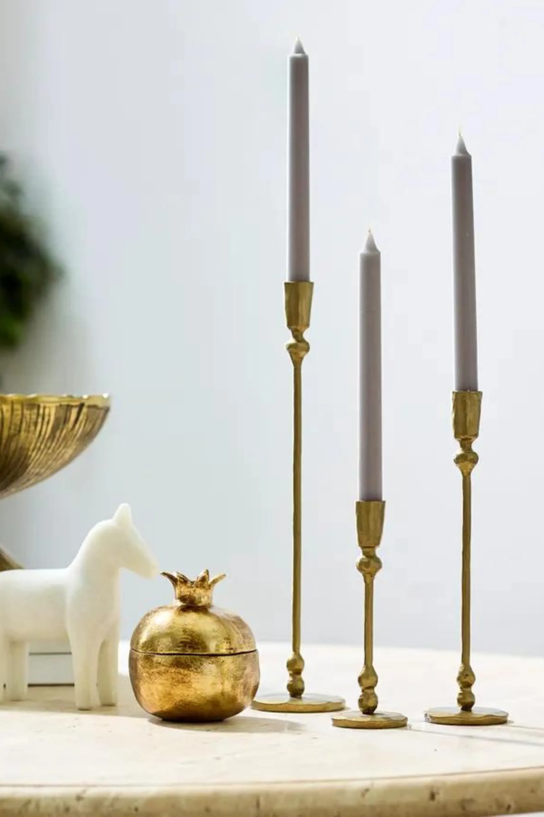Eddie Gold Candle Holder - Large