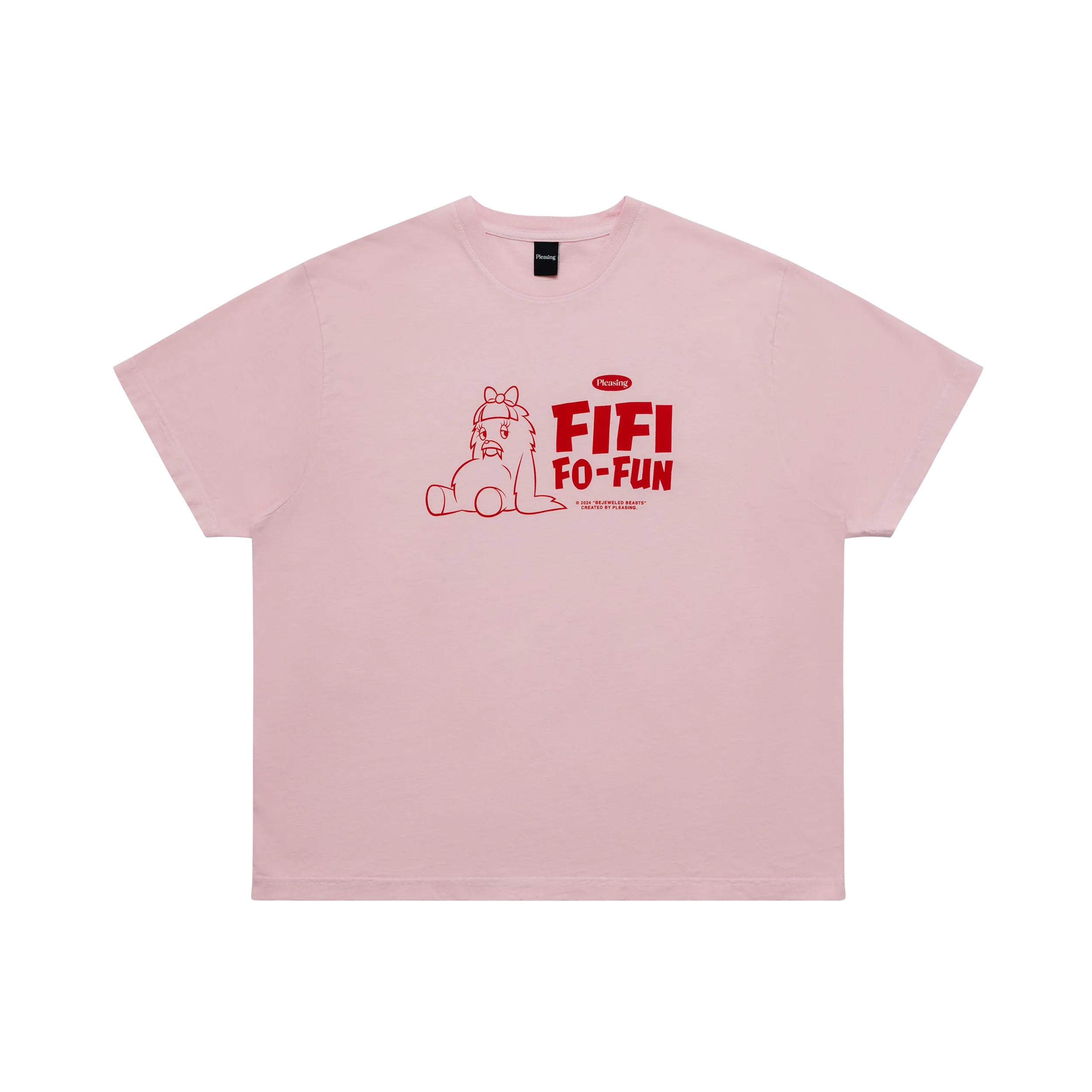 Fifi Fo Fun Bejeweled Beasts Tee in Pink