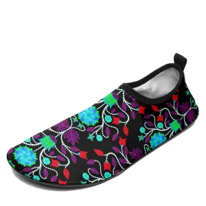 Floral Beadwork Four Clans Winter Sockamoccs