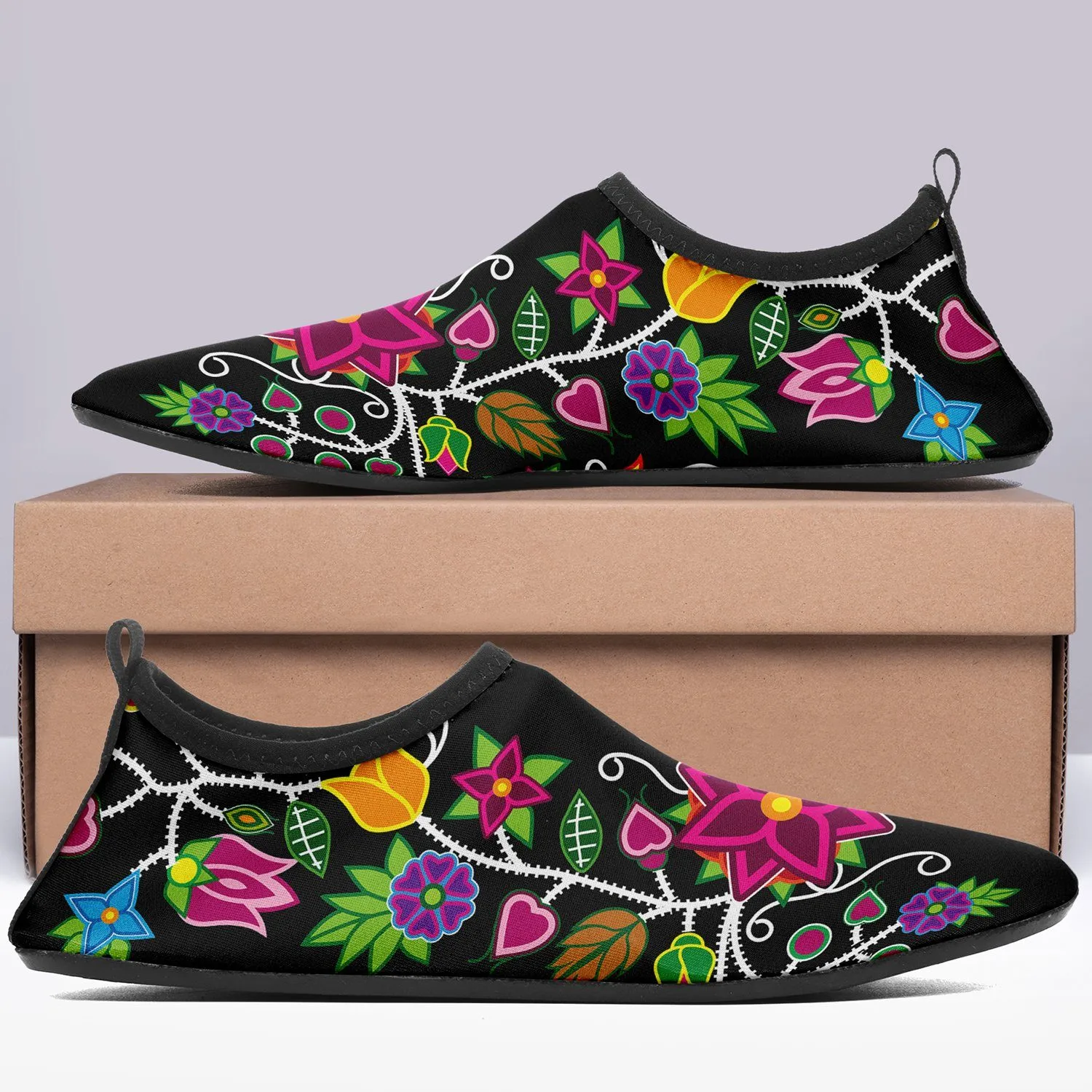 Floral Beadwork Sockamoccs