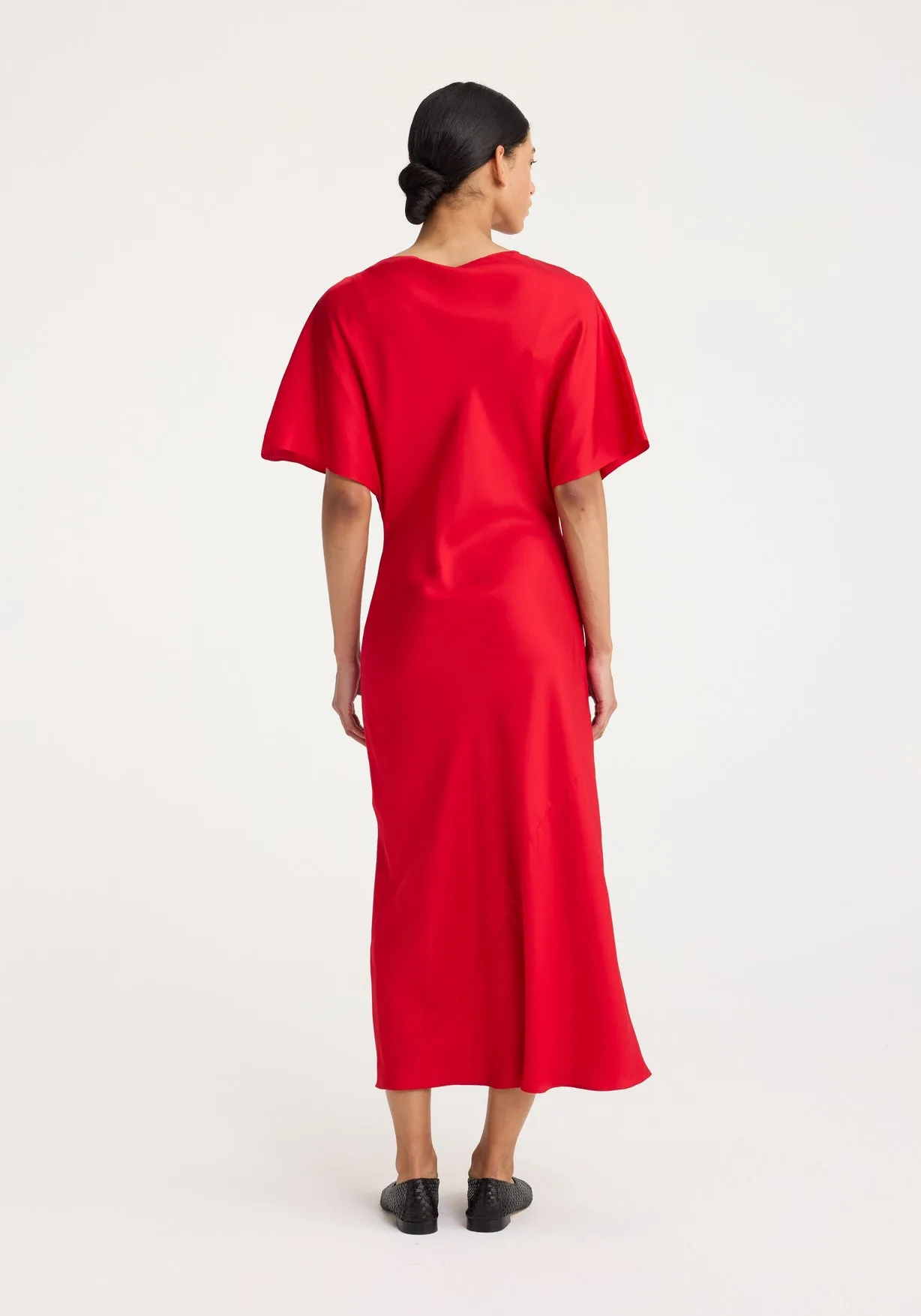 FLUID SILK DRESS