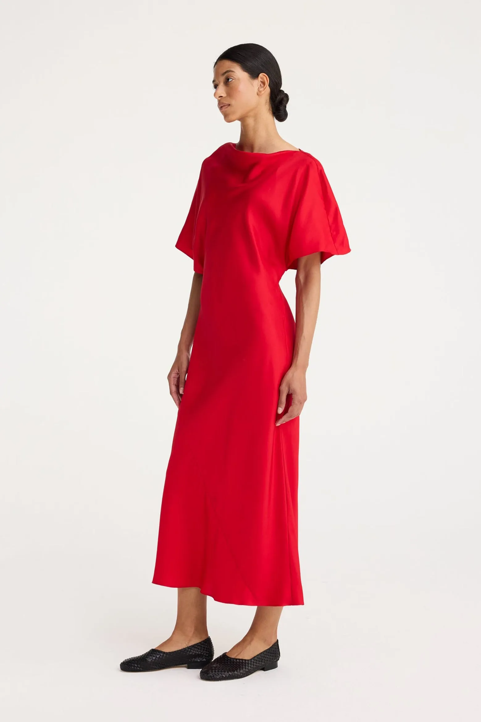FLUID SILK DRESS