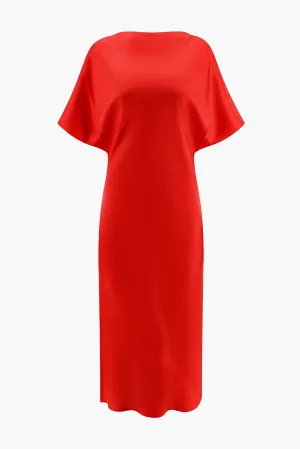 FLUID SILK DRESS