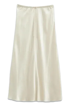 Indra Satin Midi Skirt
