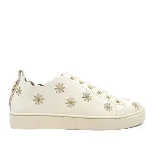 Julie Daisy | Embroidered Leather Sneaker