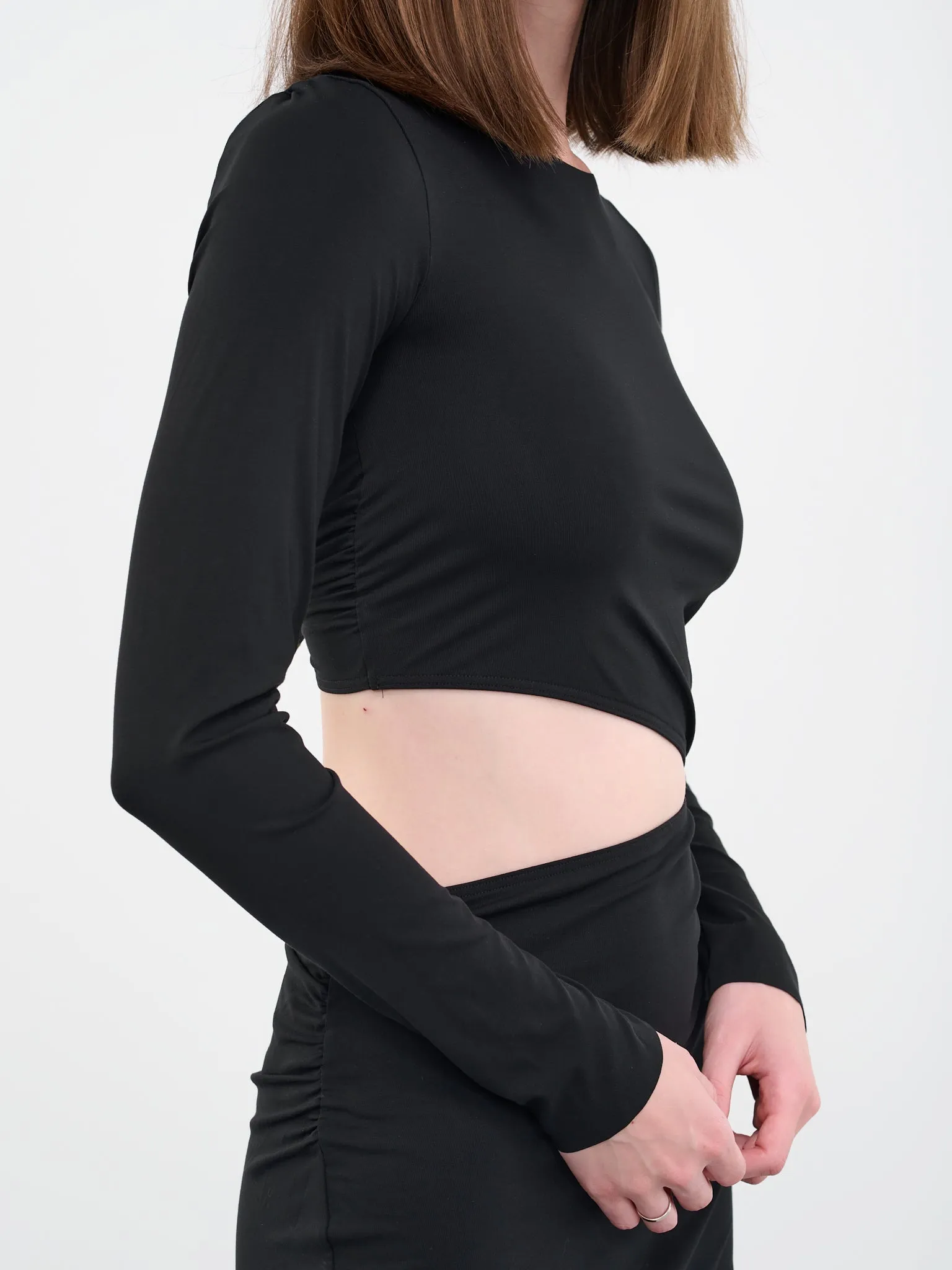 N°21 Asymmetric Cut-Out Dress (53201-BLACK)