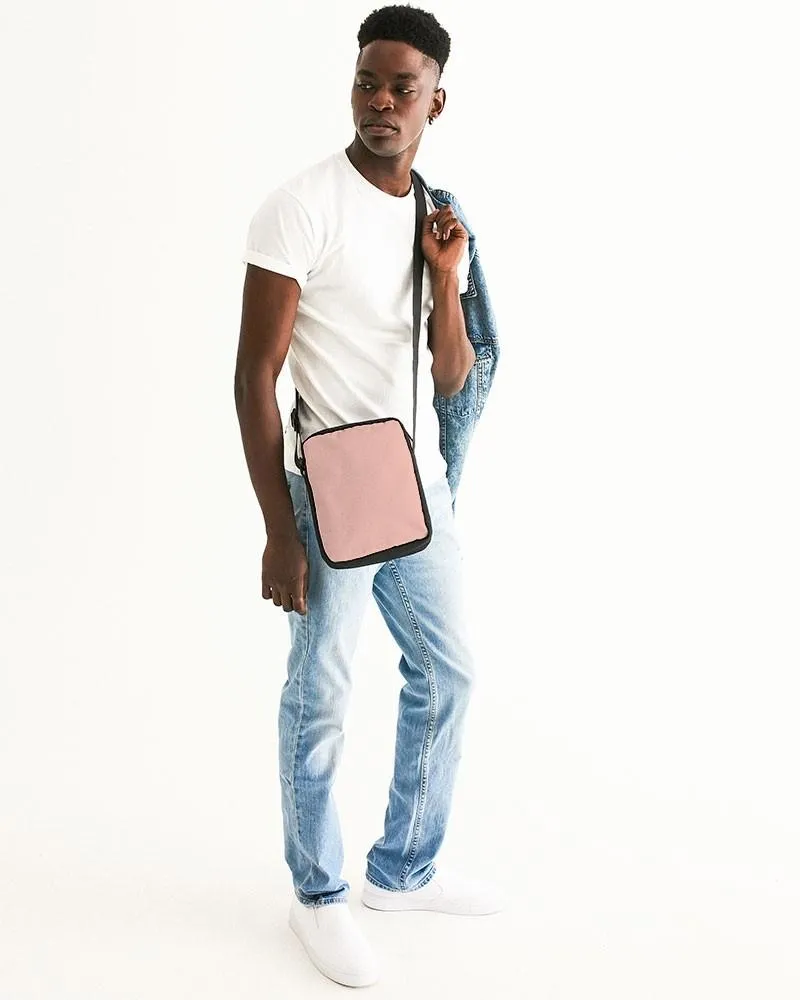 Pale Pastel Pink Red Messenger Pouch | Bright Pale Pastel Pink Red | C0M30Y22K0