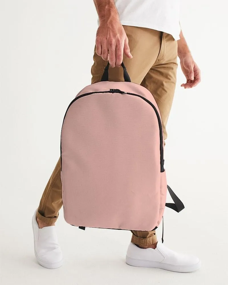 Pale Pastel Pink Red Waterproof Backpack | Bright Pale Pastel Pink Red | C0M30Y22K0