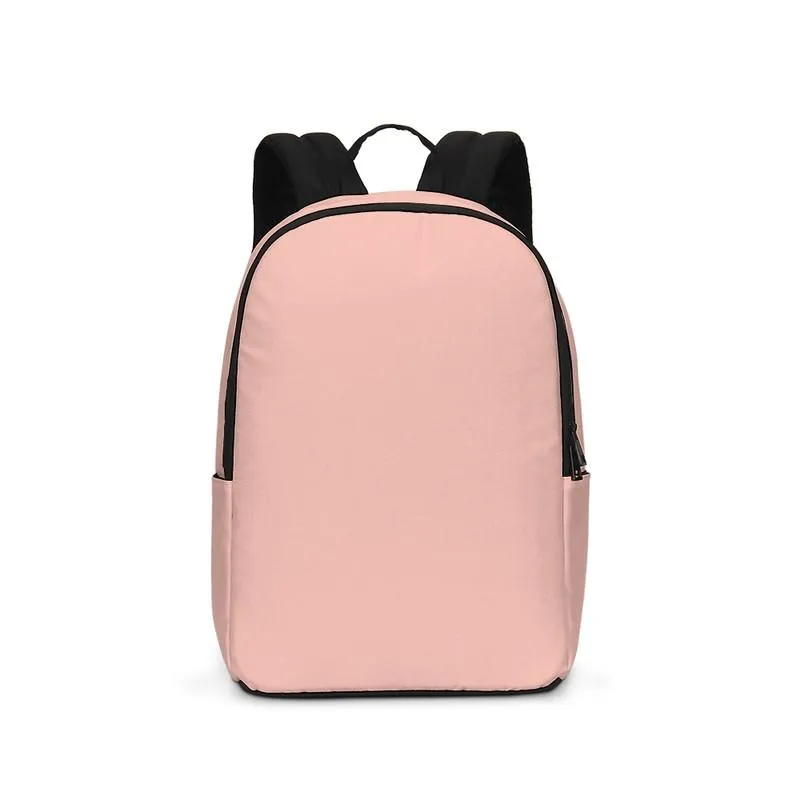 Pale Pastel Pink Red Waterproof Backpack | Bright Pale Pastel Pink Red | C0M30Y22K0