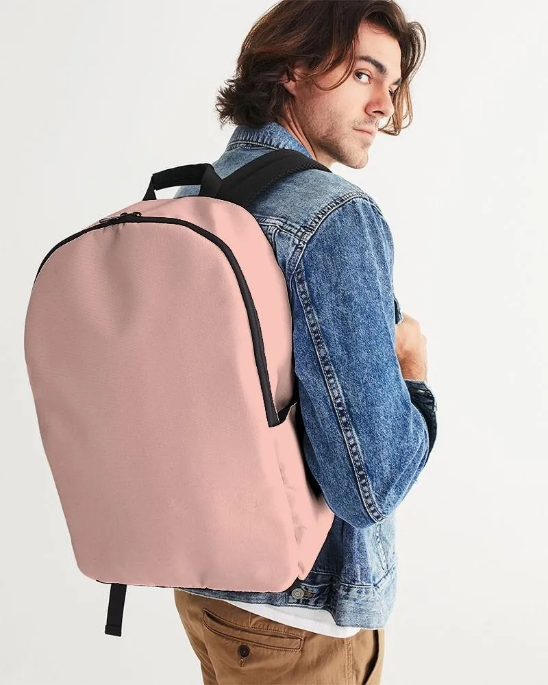 Pale Pastel Pink Red Waterproof Backpack | Bright Pale Pastel Pink Red | C0M30Y22K0