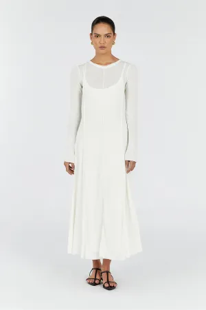 PARKER OFF WHITE LONG SLEEVE DRESS