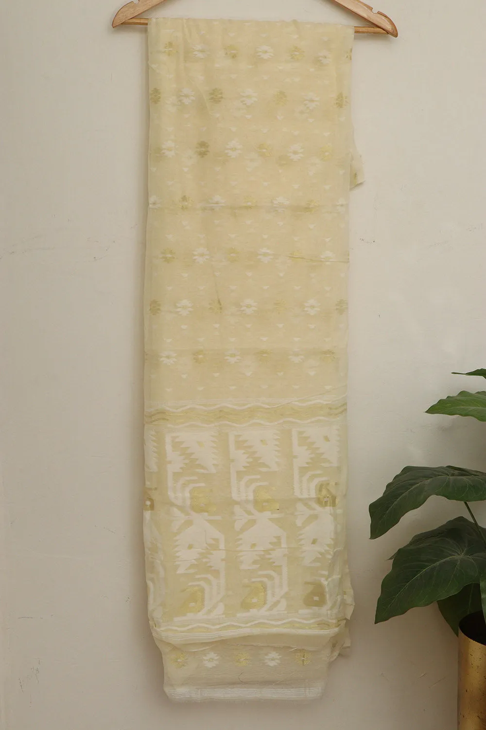 Pastel Jamdani Cotton Silk Suit Set