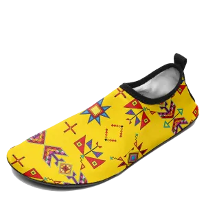 Scattered Generations Maize Kid's Sockamoccs Slip On Shoes