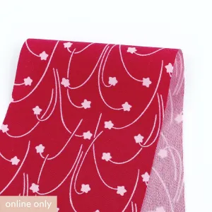 Shooting Star Satin Backed Crepe - Raspberry