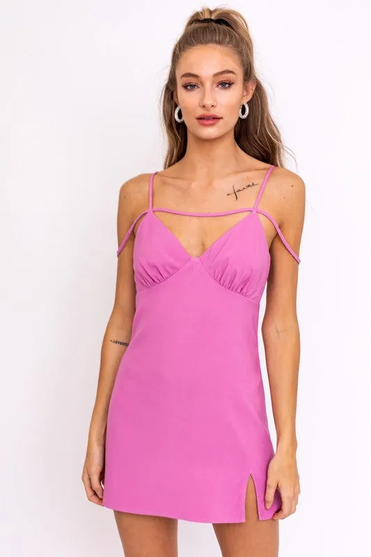 Strappy Serenade Mini Slip Dress