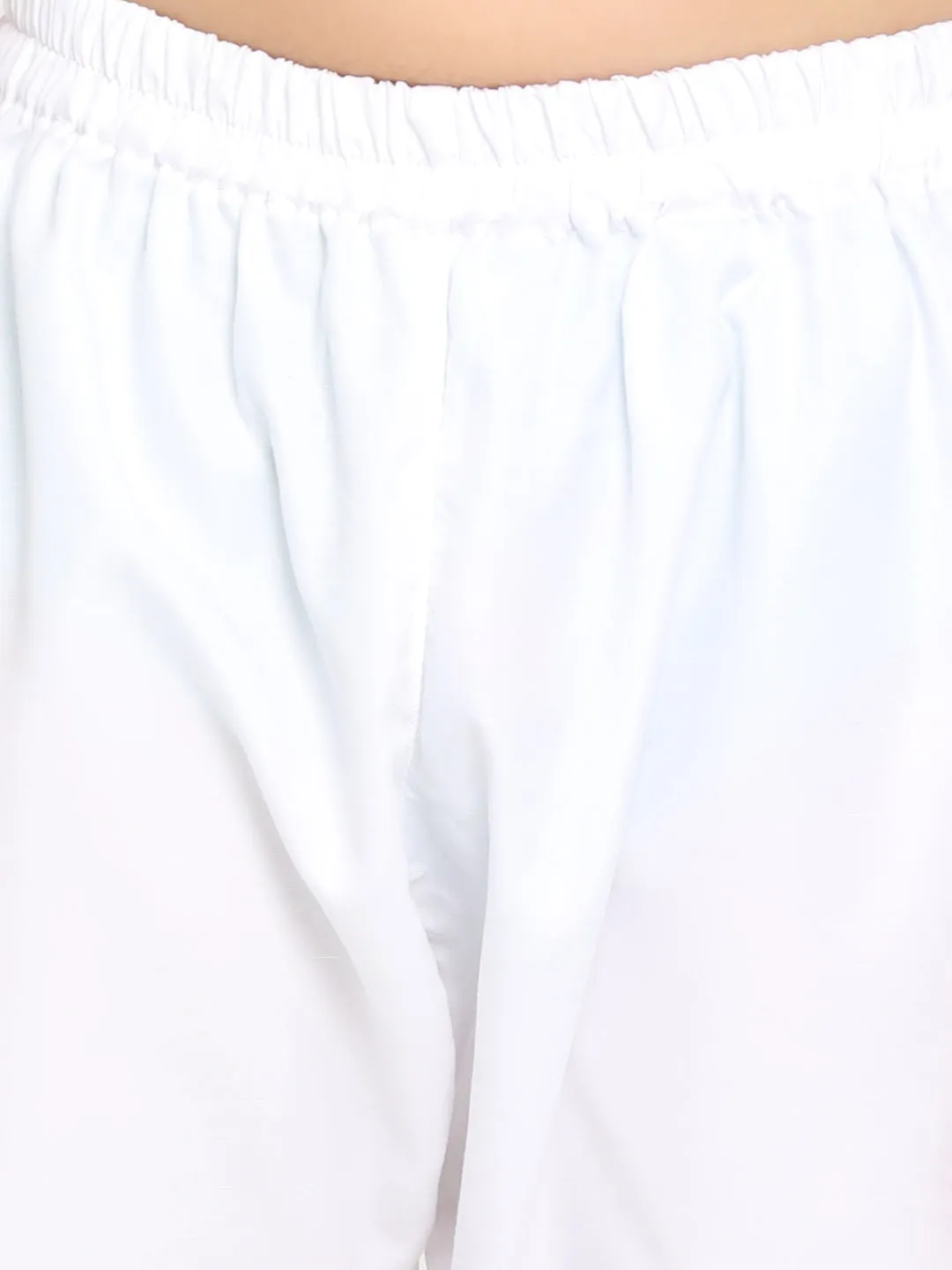 VASTRAMAY Boys Mustard And White Kurta Pyjama Set