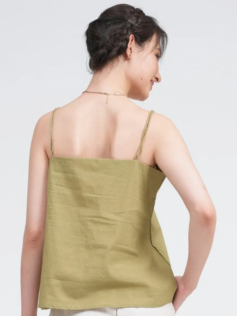 Women Organic Cotton Solid  Slip Top