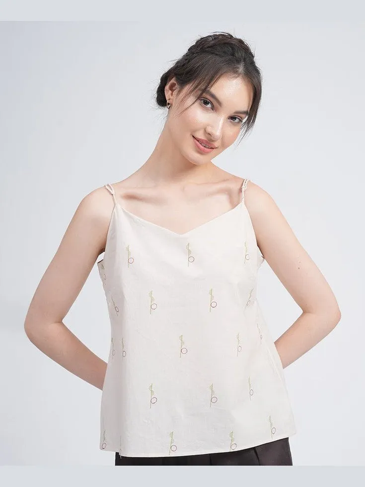 Women Organic Cotton Solid  Slip Top