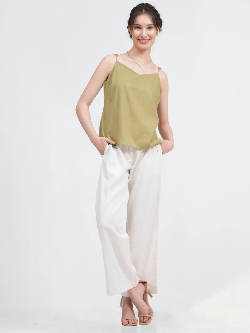 Women Organic Cotton Solid  Slip Top