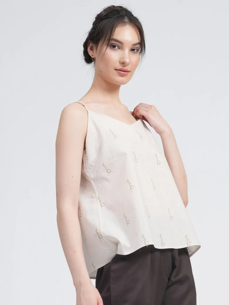 Women Organic Cotton Solid  Slip Top