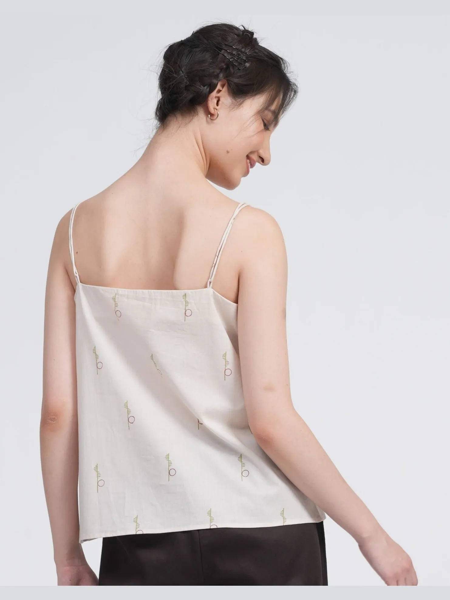 Women Organic Cotton Solid  Slip Top