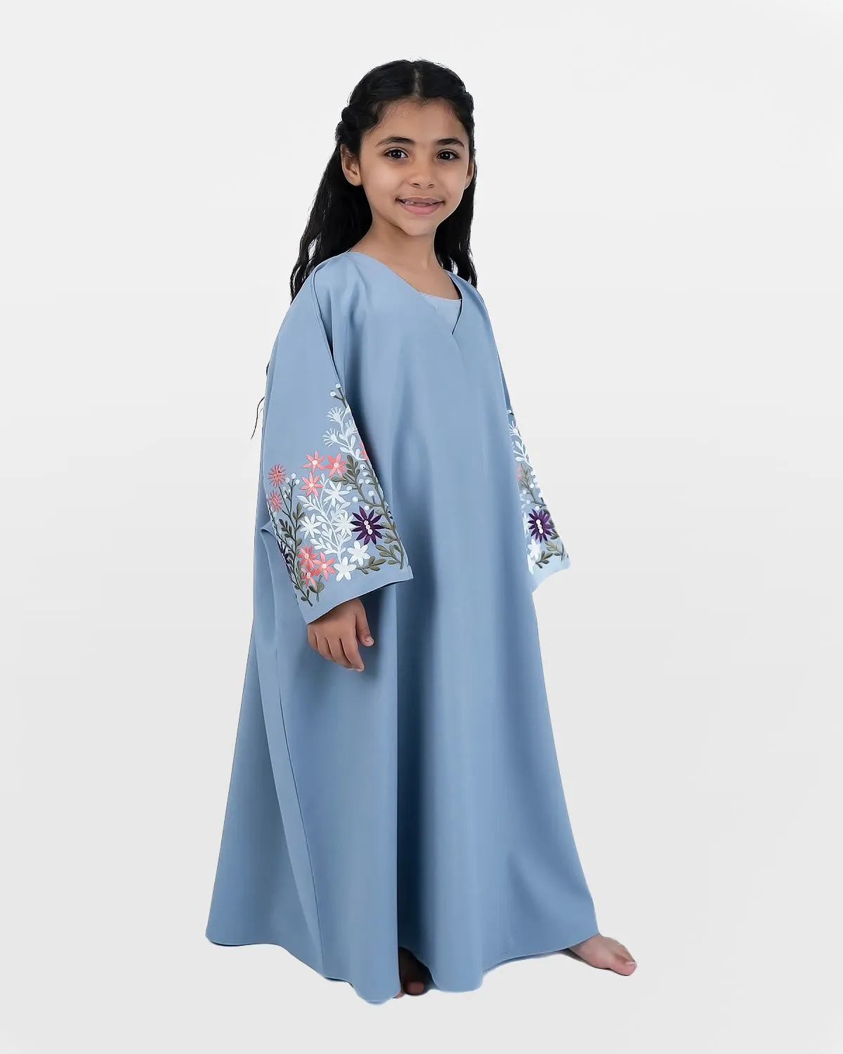 Zahra Abaya Grey- Kids